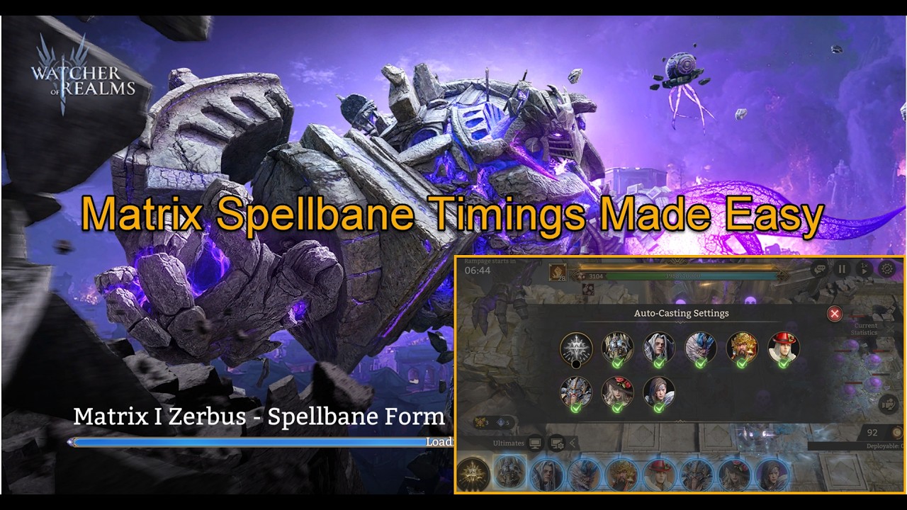 Watcher of Realms Matrix Spellbane Timings Made Easy