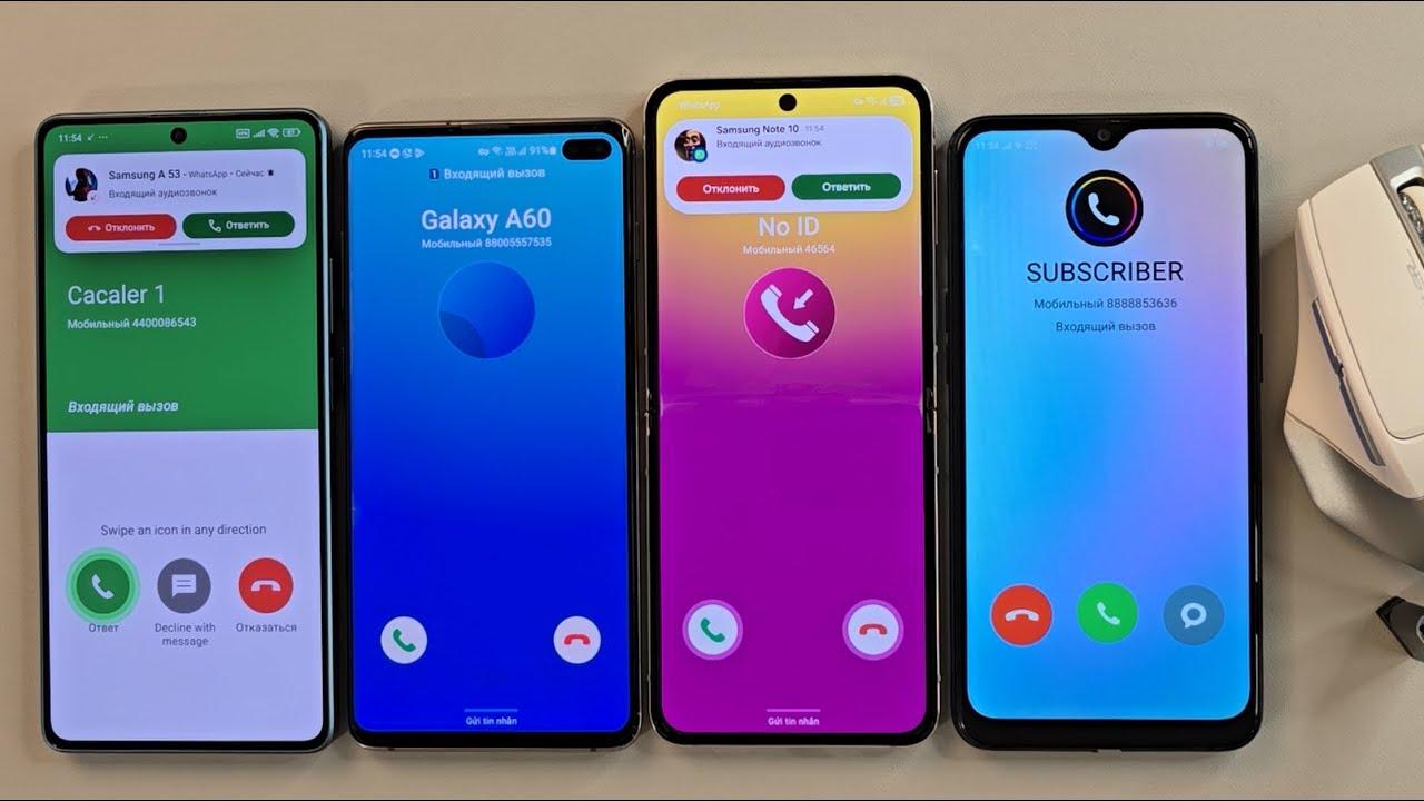 Incoming call Poco F5 Samsung S10+ Samsung Galaxy Z Flip 5 Oppo A5S with mouse control