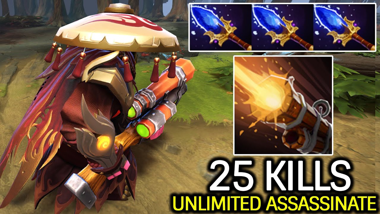 Sniper Scepter Build &ndash; Unlimited Assassinate 25 Kills Dota 2
