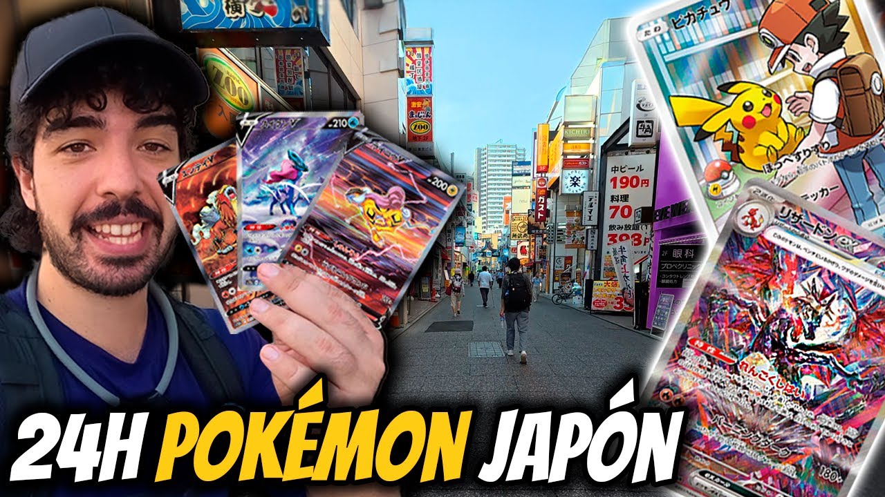 Cómo es UN DÍA entero CAZANDO Cartas de POKEMON en JAPÓN