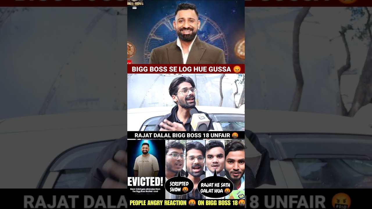 RAJAT DALAL EVICTION ANGRY PUBLIC REACTION 😡 | RAJAT DALAL BIGG BOSS 18 #shirts