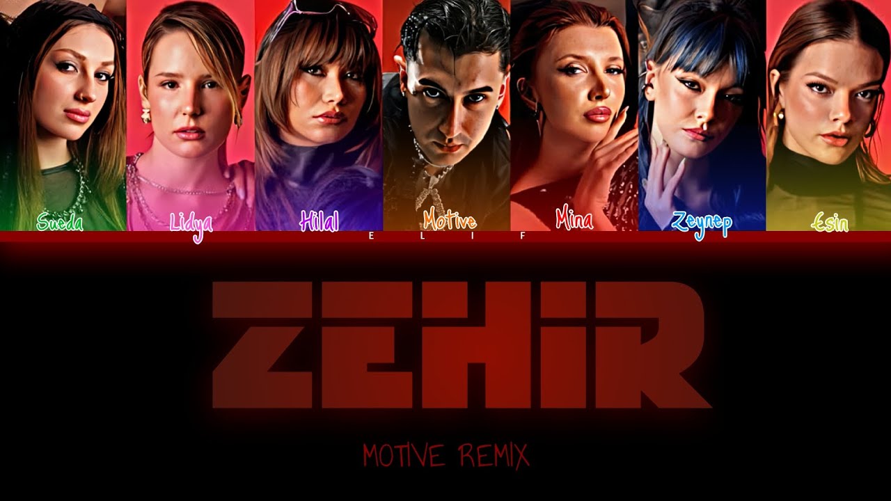 MANIFEST, PANGO - ZEHIR (Motive Remix) Color Coded Lyrics