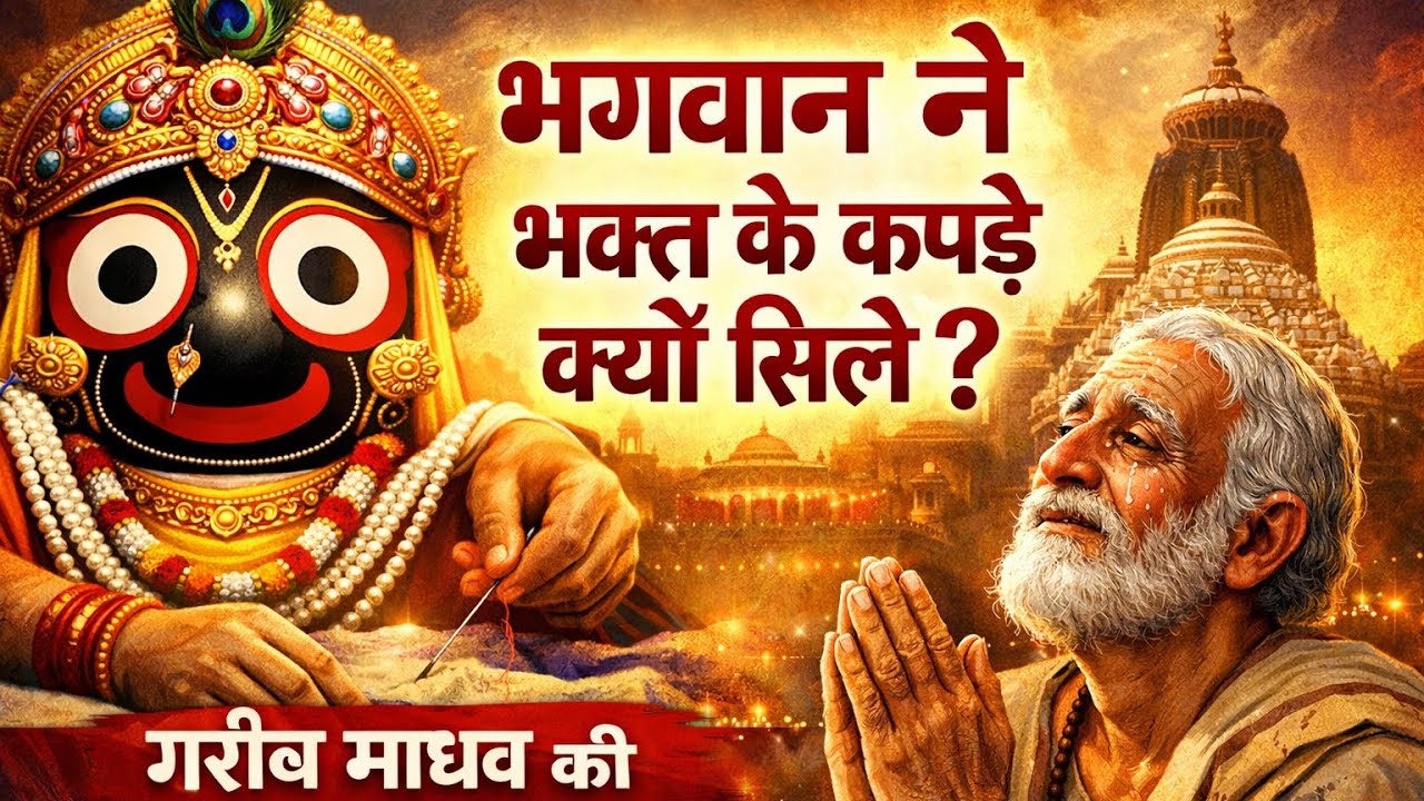 भगवान जगन्नाथ ने भक्त के कपड़े क्यों सिले? | गरीब भक्त माधव की चमत्कारी कथा