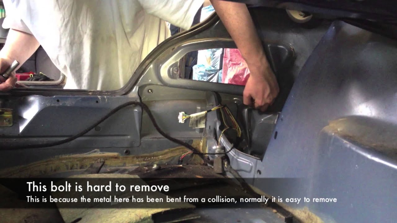 Peugeot 406 Rear Bumper Removal