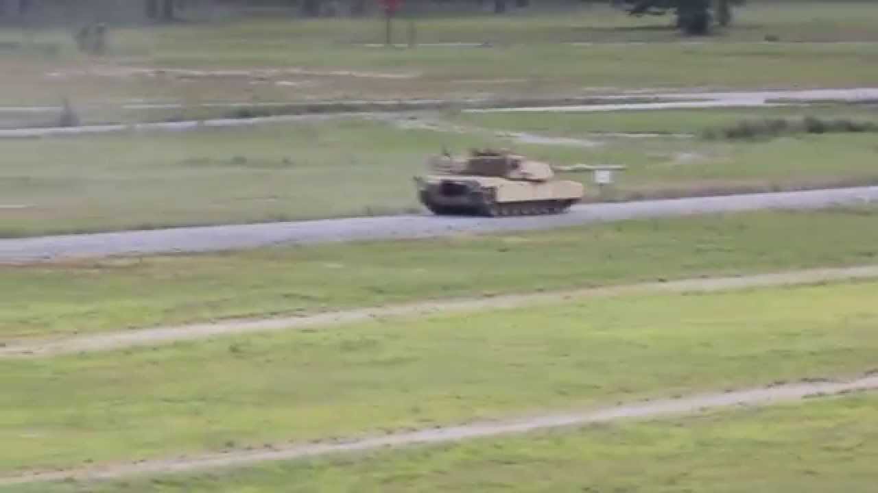 M1A2 Abrams firing 120mm main gun