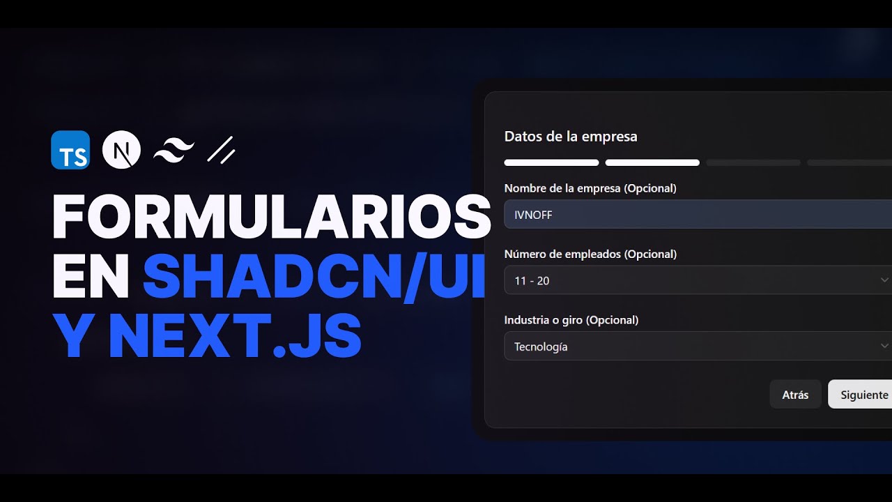 Formularios en Shadcn/ui en Nextjs (con Typescript, Zod, react-hook-form)
