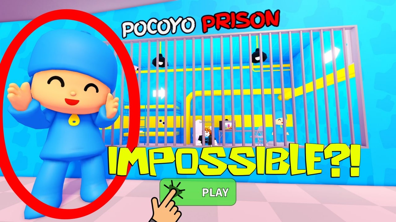 I Tried to Beat Pocoyo Prison Run in Roblox… This Got Crazy 😱