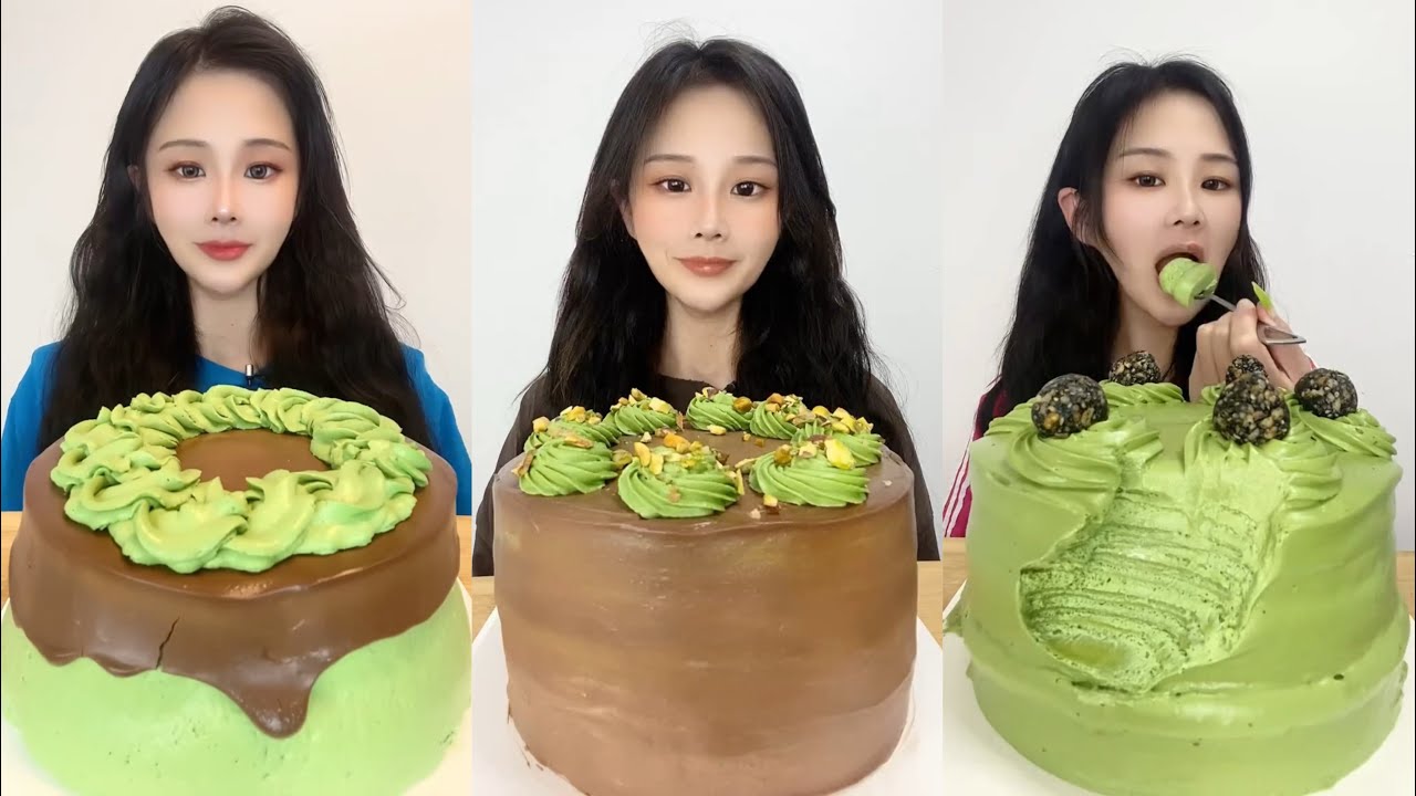 Eating Most Delicious Creamy Cake 🍰 ( soft chewy sounds ) 크림 케이크 먹방  MUKBANG Satisfying