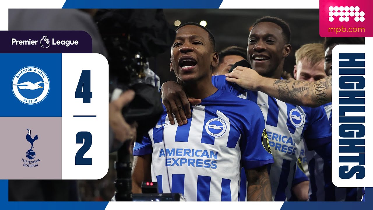 PL Highlights: Brighton 4 Spurs 2