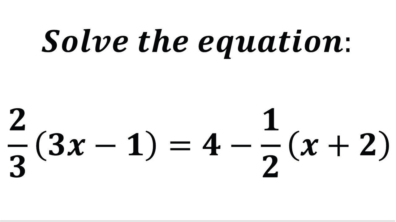 Equations involving fractions - Example 3 | SHS Maths | WAEC Maths