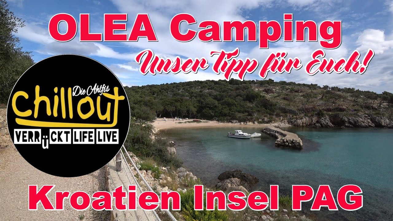Campingplatz mit Mega Hundestrand❤️ Kroatien Insel PAG OLEA Camping❤️