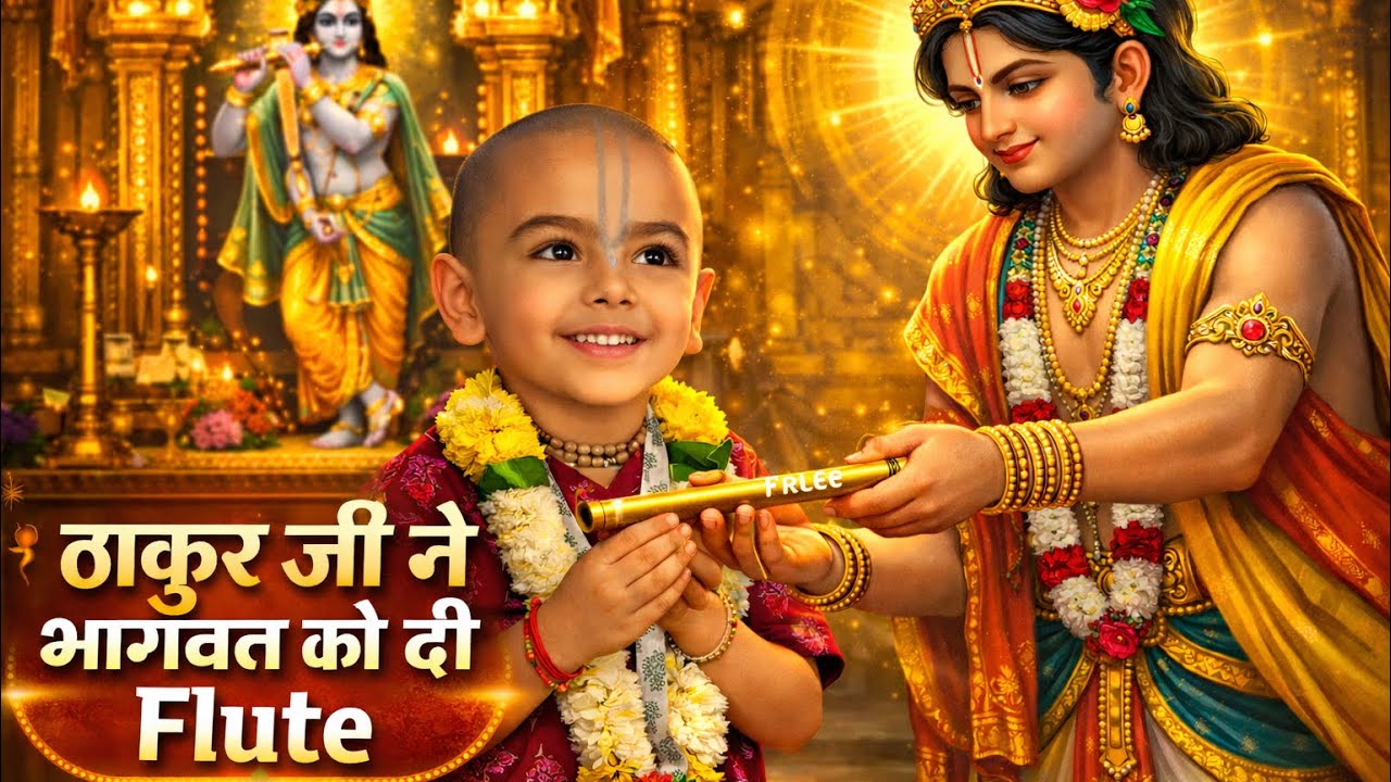 श्री कृष्ण जी ने दी भागवत प्रभु को अपनी बांसुरी