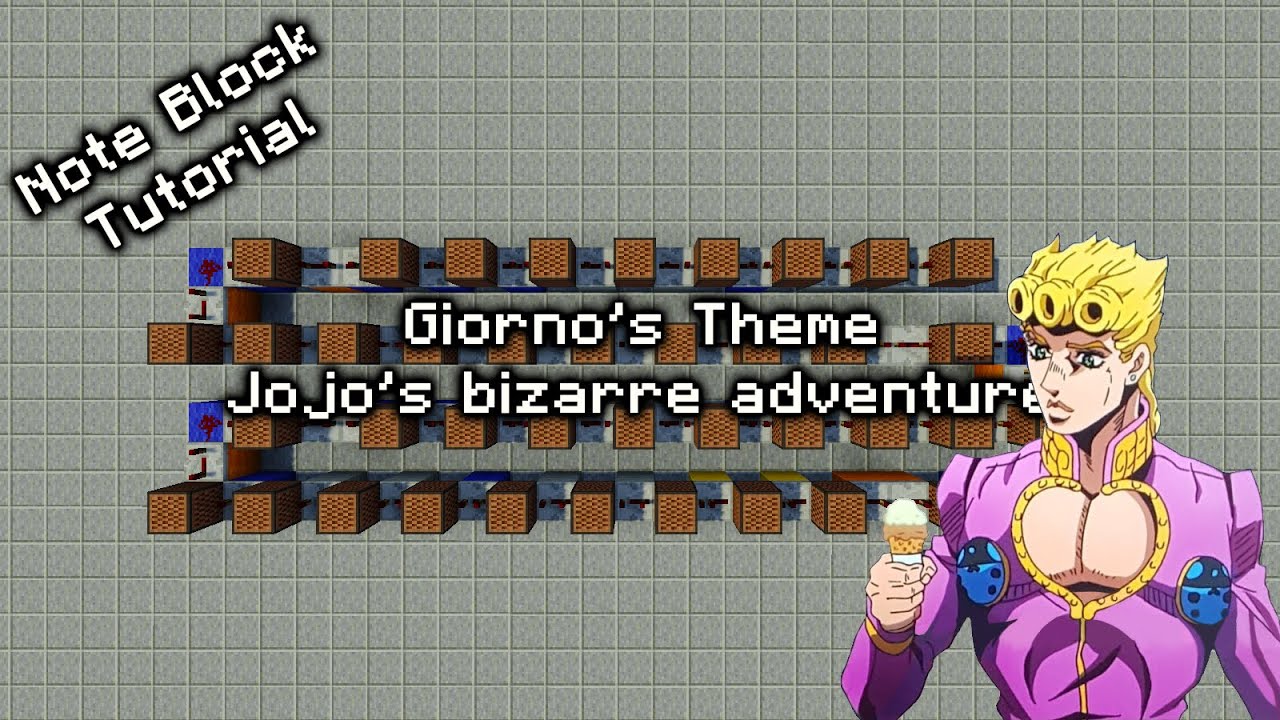 Giornos Theme - Minecraft Note Block Tutorial (il Vento D'oro)