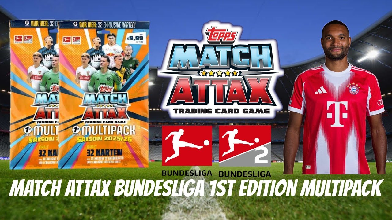 Weltklasse😍⚽|Topps Match Attax Bundesliga 2025/26 2x 1st Edition Multipack Unboxing + Gewinnspiel!🔥