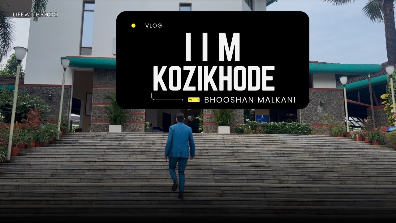 Exploring India's Most Beautiful Campus: IIM Kozhikode (Vlog)
