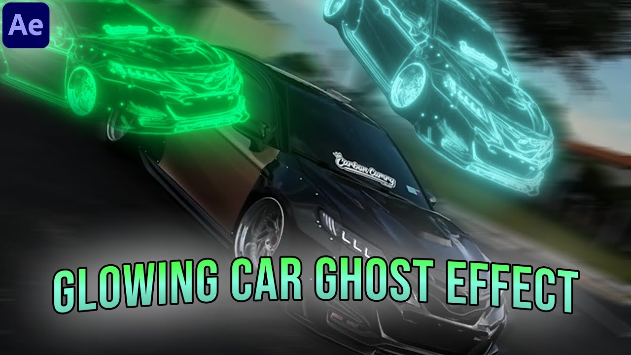 Colorful & Glowing Car Ghost Effect in After Effects