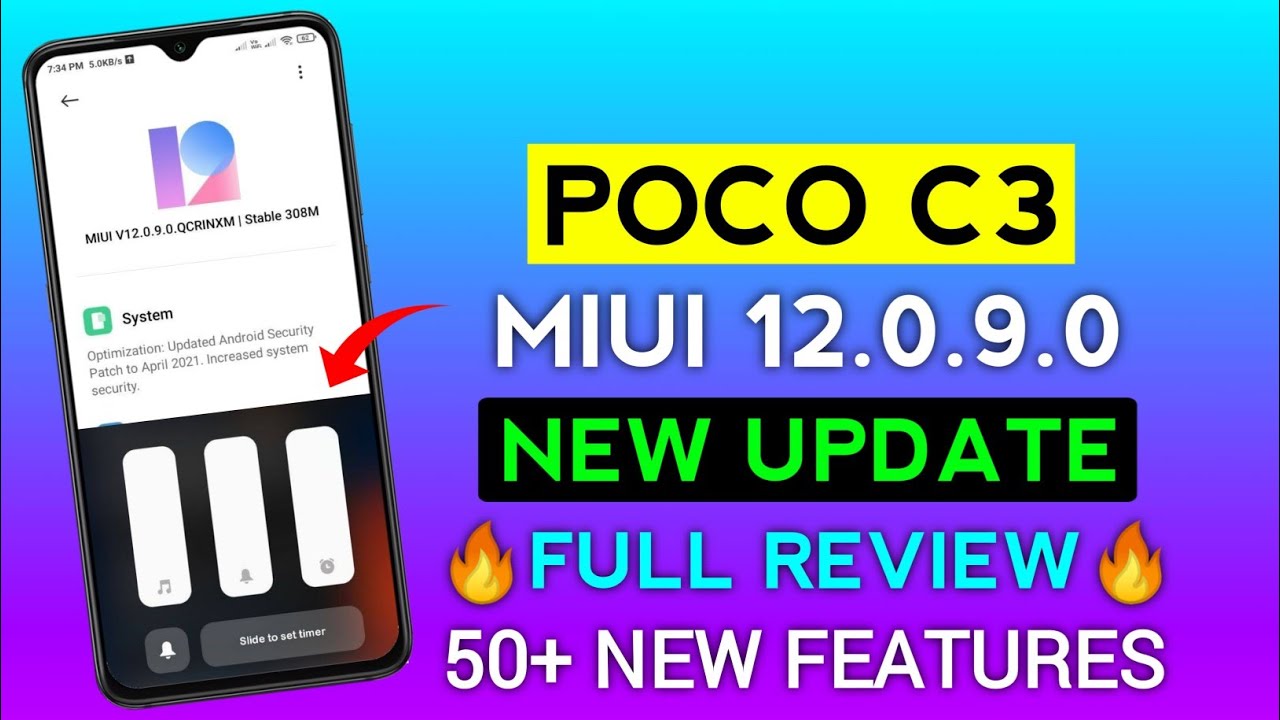 Poco C3 MIUI 12.0.9.0 New Update Full Review | Poco C3 New Update Features