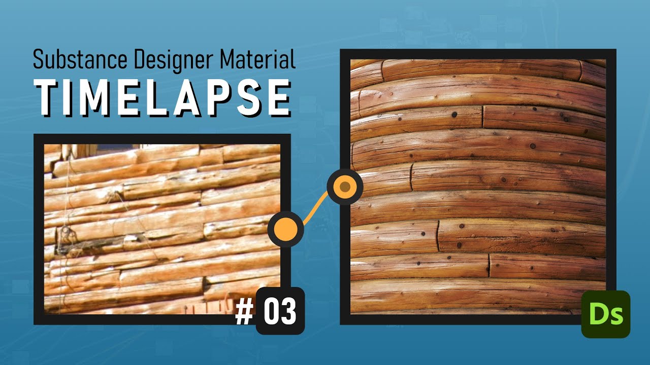 Substance Designer Timelapse #3 - Wood materials kit