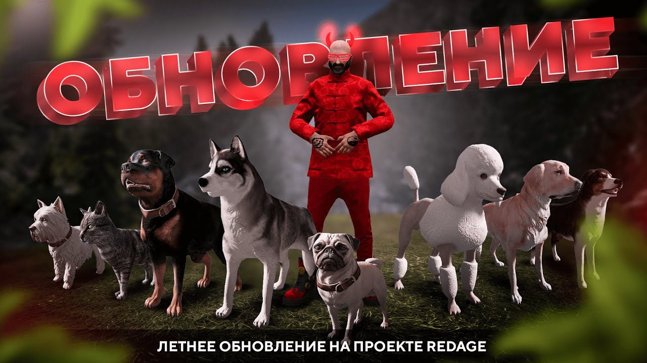 Летнее обновление проекта RedAge GTA 5 RP | Питомцы, рынок, новые интерфейсы