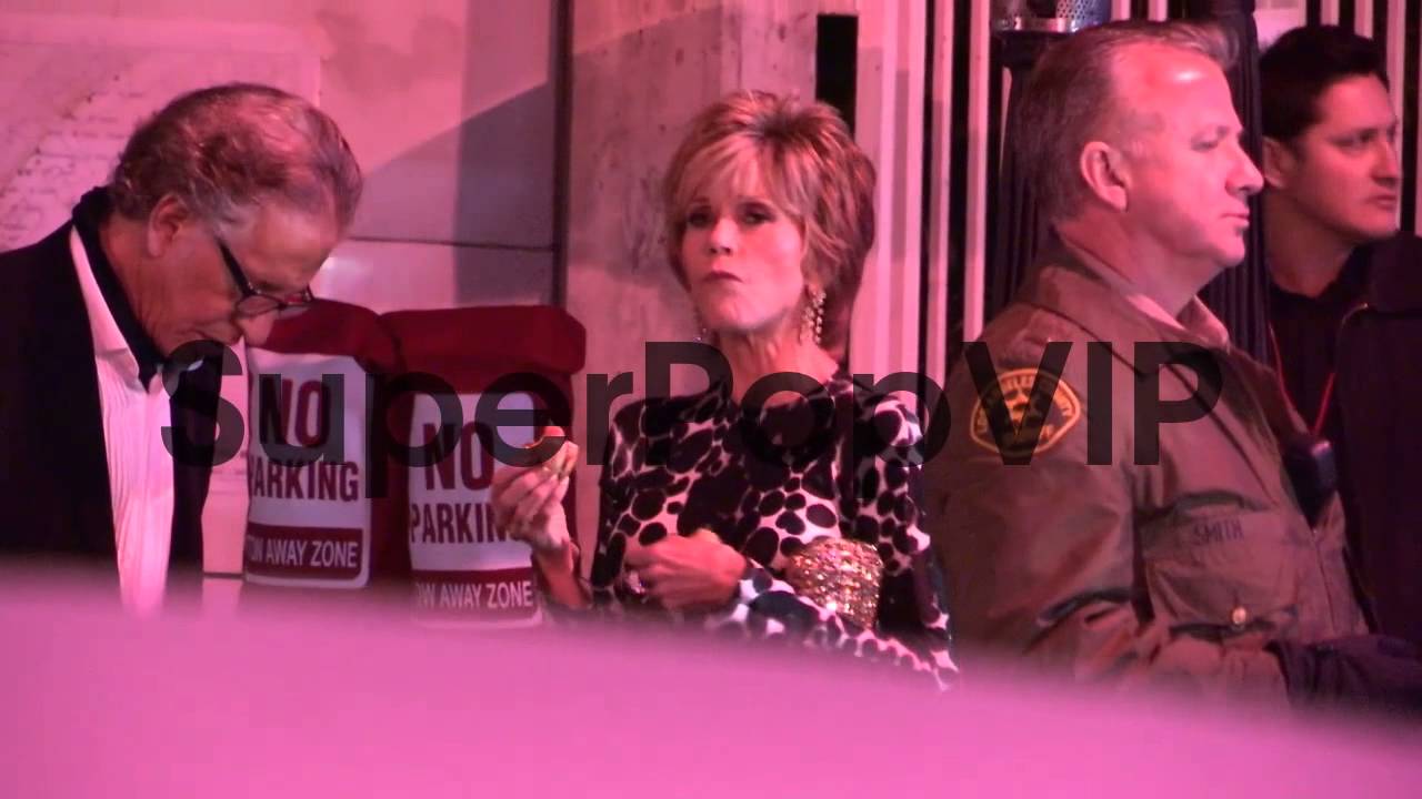Jane Fonda and Richard Perry at the 2013 Vanity Fair Osca...