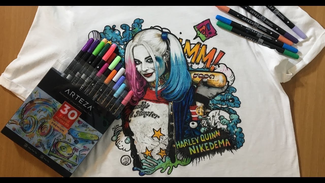 PAINTING HARLEY QUINN ON T-SHIRT