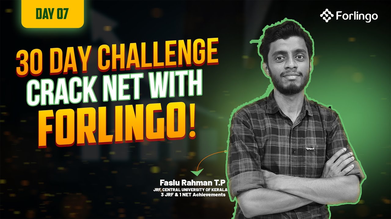 Day 7- 30-Day UGC NET Paper 1 Challenge | Crack NET with Forlingo Academy!