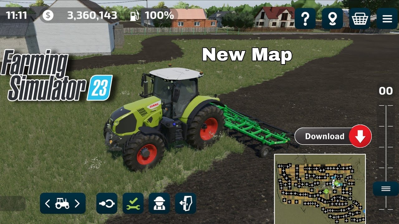 Fs23 mods - New Field Create Cultivator | Glowne Map 