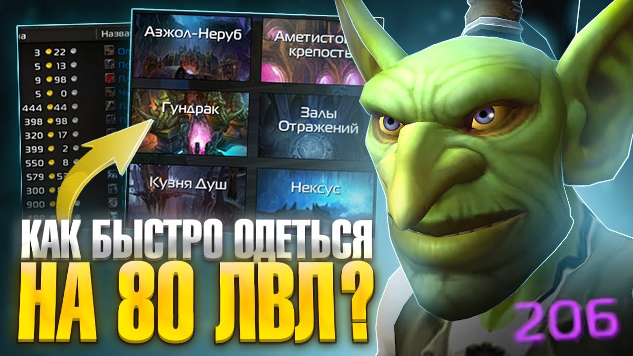 Как быстро я оделся на 80 лвл на Neverest x3 WoW Sirus