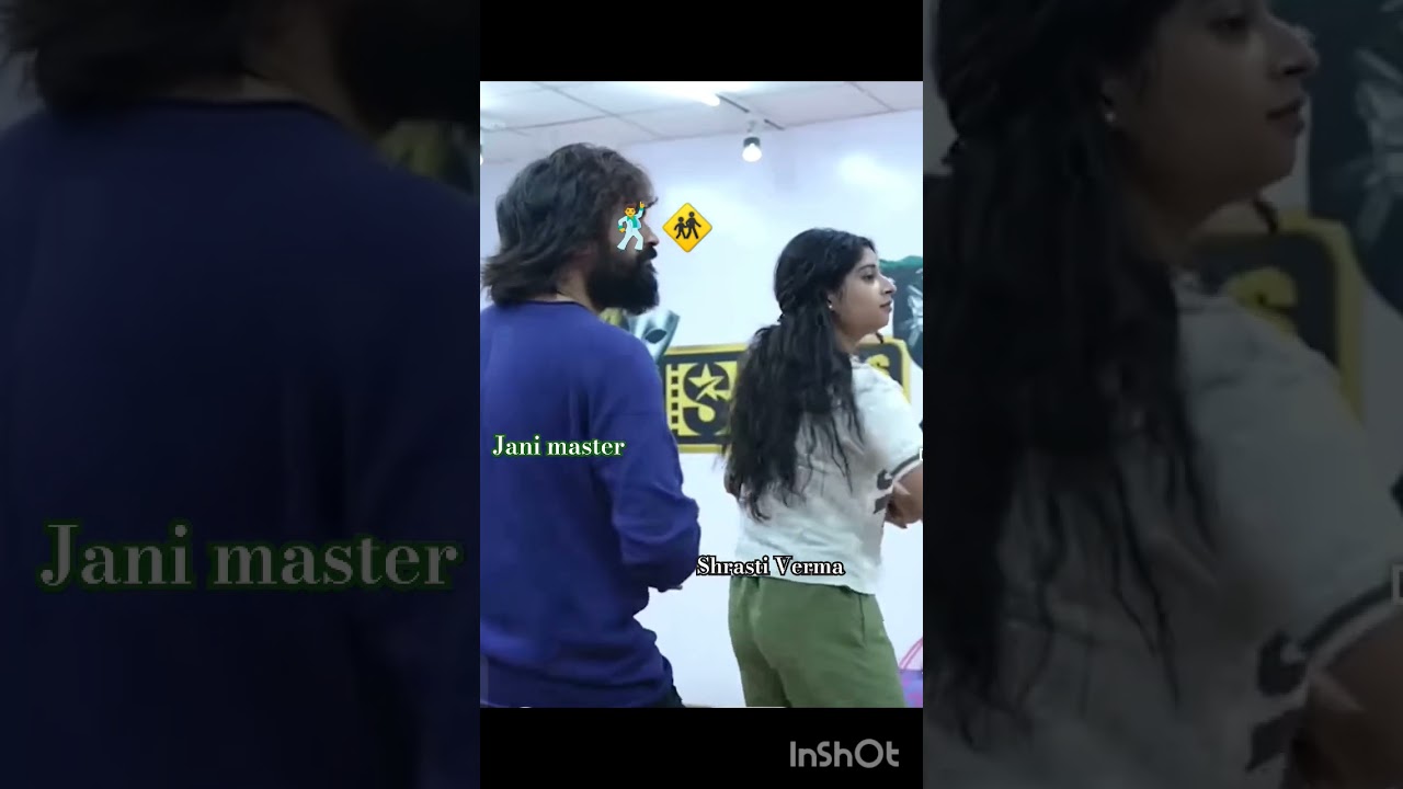Jani master Shrasti Verma dance 🕺🚸 ll #trending #dance #telugu #ytshorts #janimasterarrest