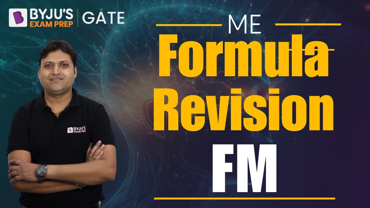 Fluid Mechanics Formulas | GATE Formula Revision | GATE 2024 Mechanical Engineering | BYJU'S GATE