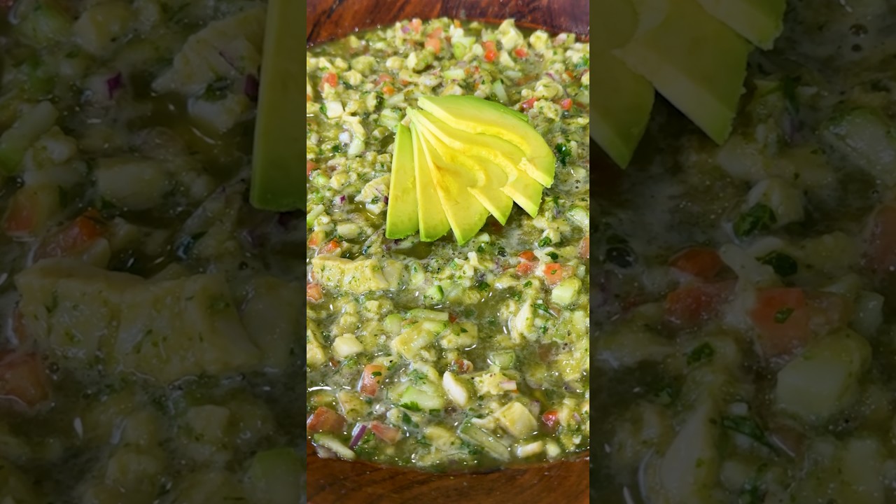 Ceviche de Pescado en Salsa Verde #shorts