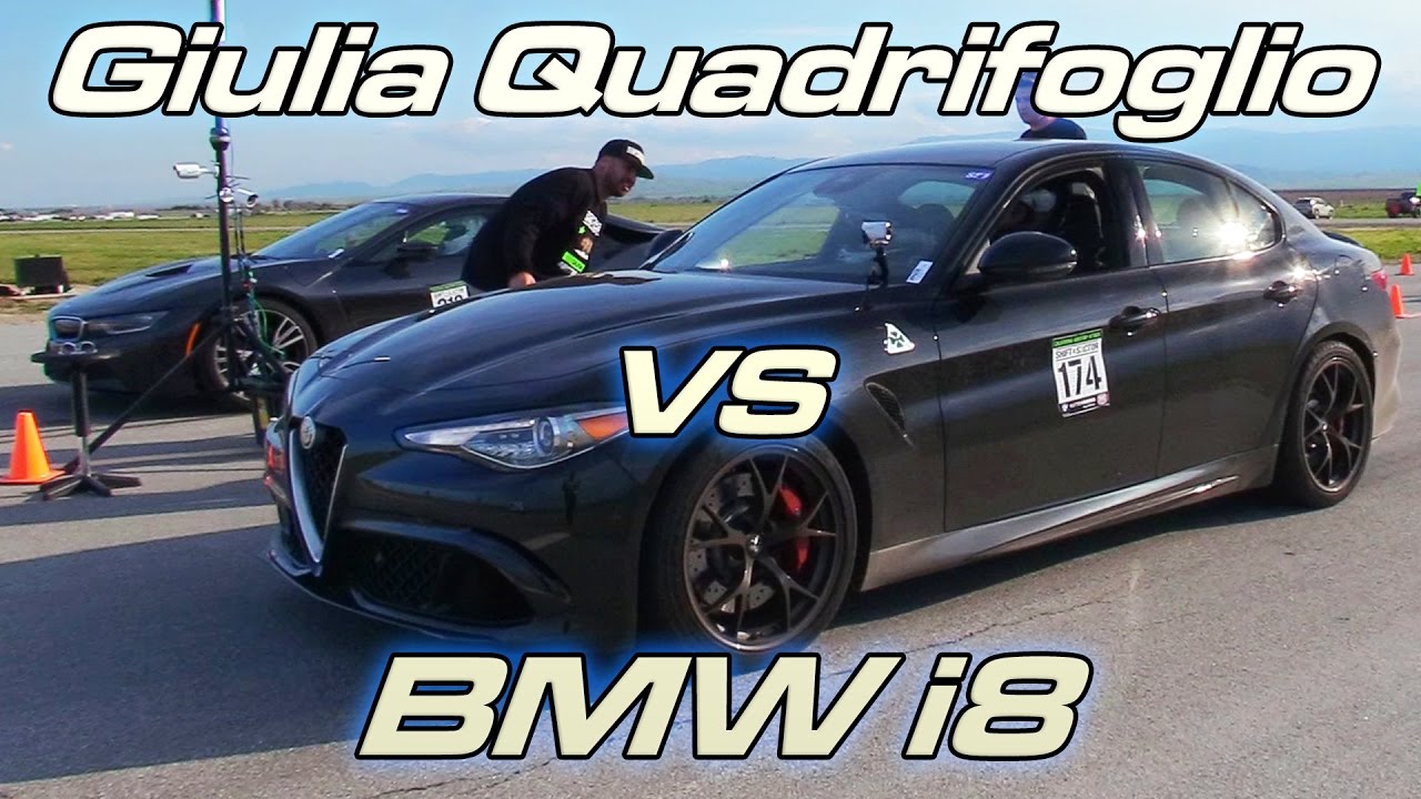 Giulia Quadrifoglio vs BMW i8