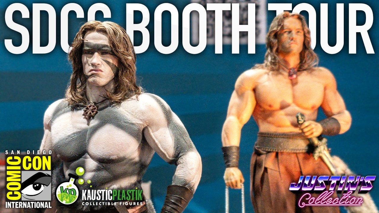 Обзор стенда Kaustic Plastik с фигурками в масштабе 1/6 на SDCC 2026