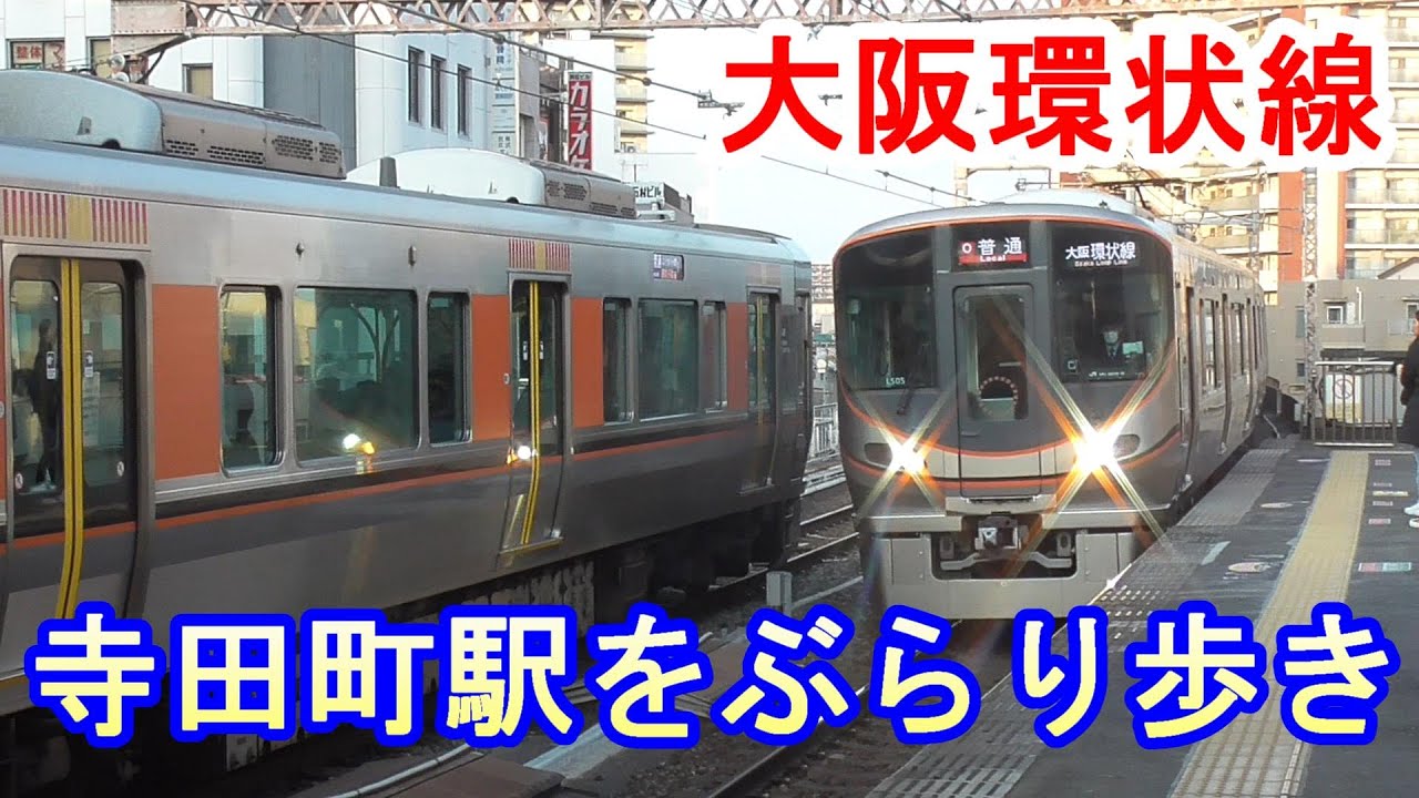 【JR大阪環状線・駅ぶらり歩き】寺田町駅の電車を見学～駅周辺をぶらり歩き～20200202-03～Japan Railway Teradacho Station