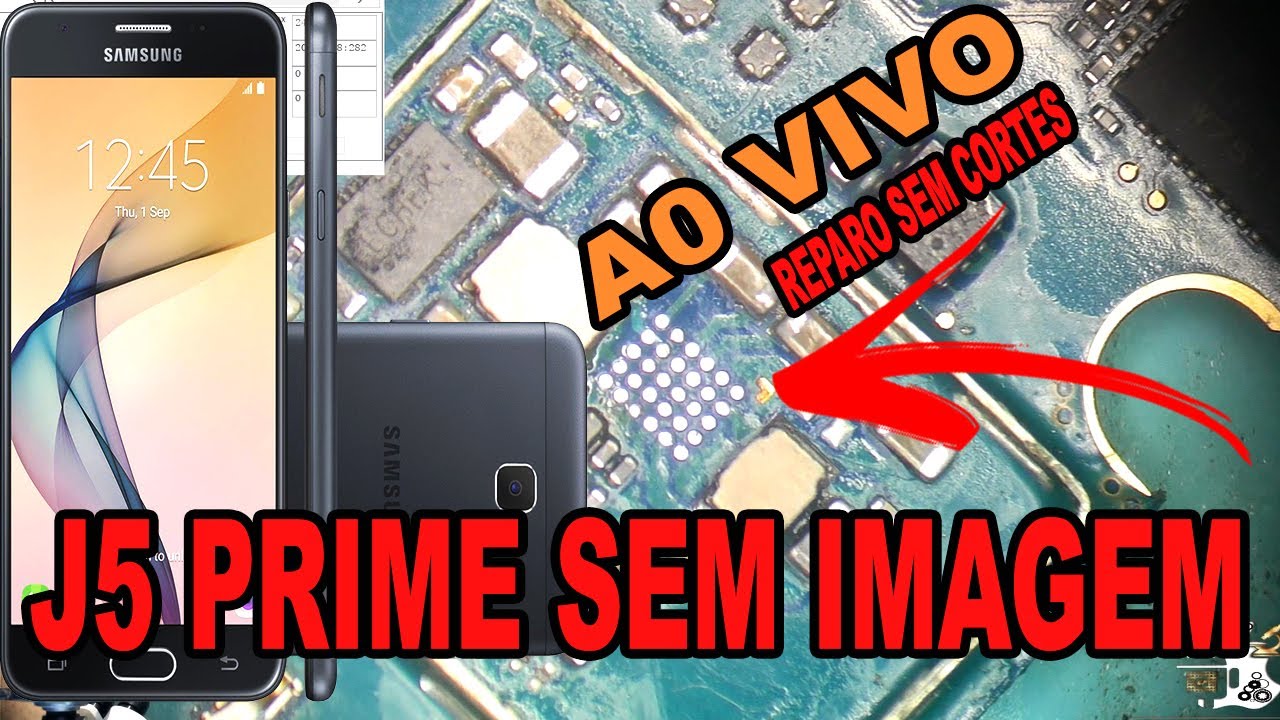J5 Prime sem imagem reparo sem cortes (📚CURSO MAPEAMENTO DE PLACAS ANDROID LINK NA DESCRIÇÃO👇)