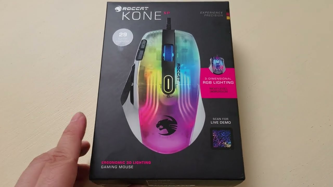 Roccat Kone XP : Mon Test d'une souris filaire customisable et au look RGB furieusement classe !