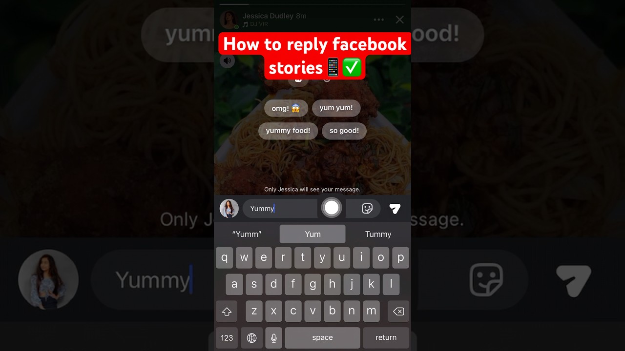 How to reply facebook stories📱✅ #facebook #tutorial #howto #tipsandtricks #story