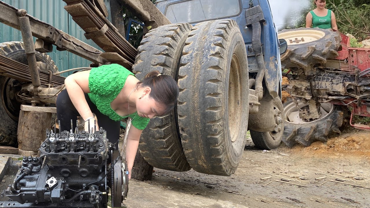 TIMELAPSE VIDEO: FULL VIDEO MECHANIC REPAIR RESTORATION. RESTORATION MACHINE \ Blacksmith Girl