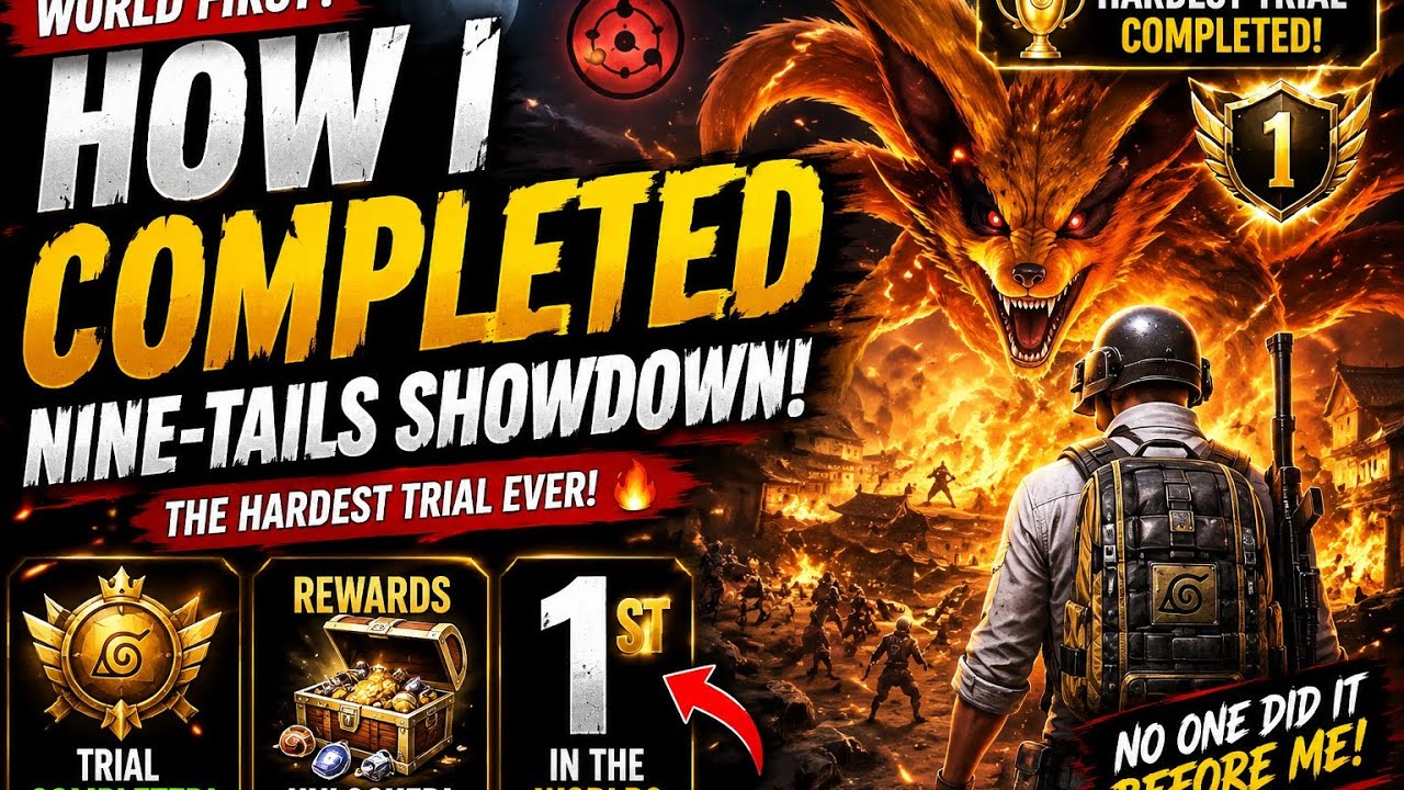 WORLD FIRST? How I Completed Nine-Tails Showdown Trial! 🦊🔥 (Full Guide)