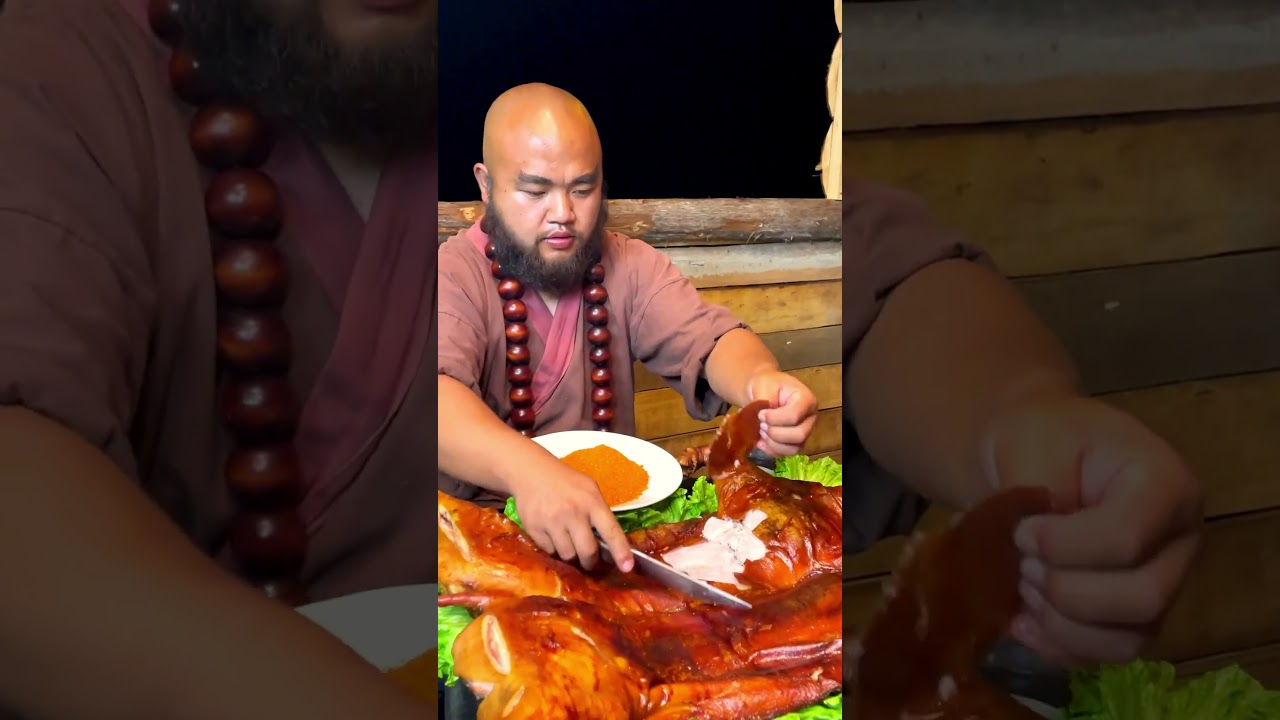 mukbang | How to eat roast suckling pig? How to make roast suckling pig delicious?