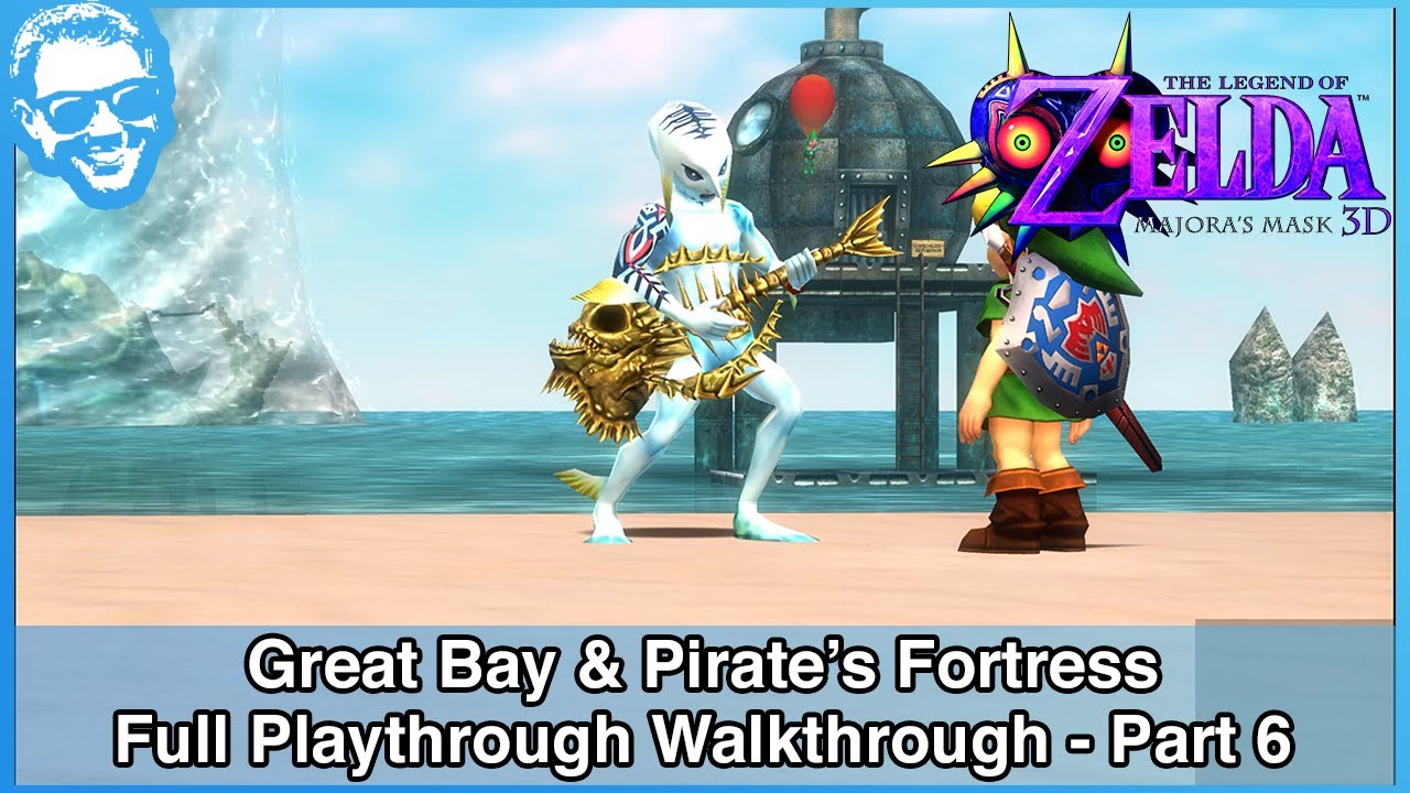 Great Bay & Pirate's Fortress - The Legend of Zelda Majora's Mask 3D Walkthrough - Part 6 [4k]