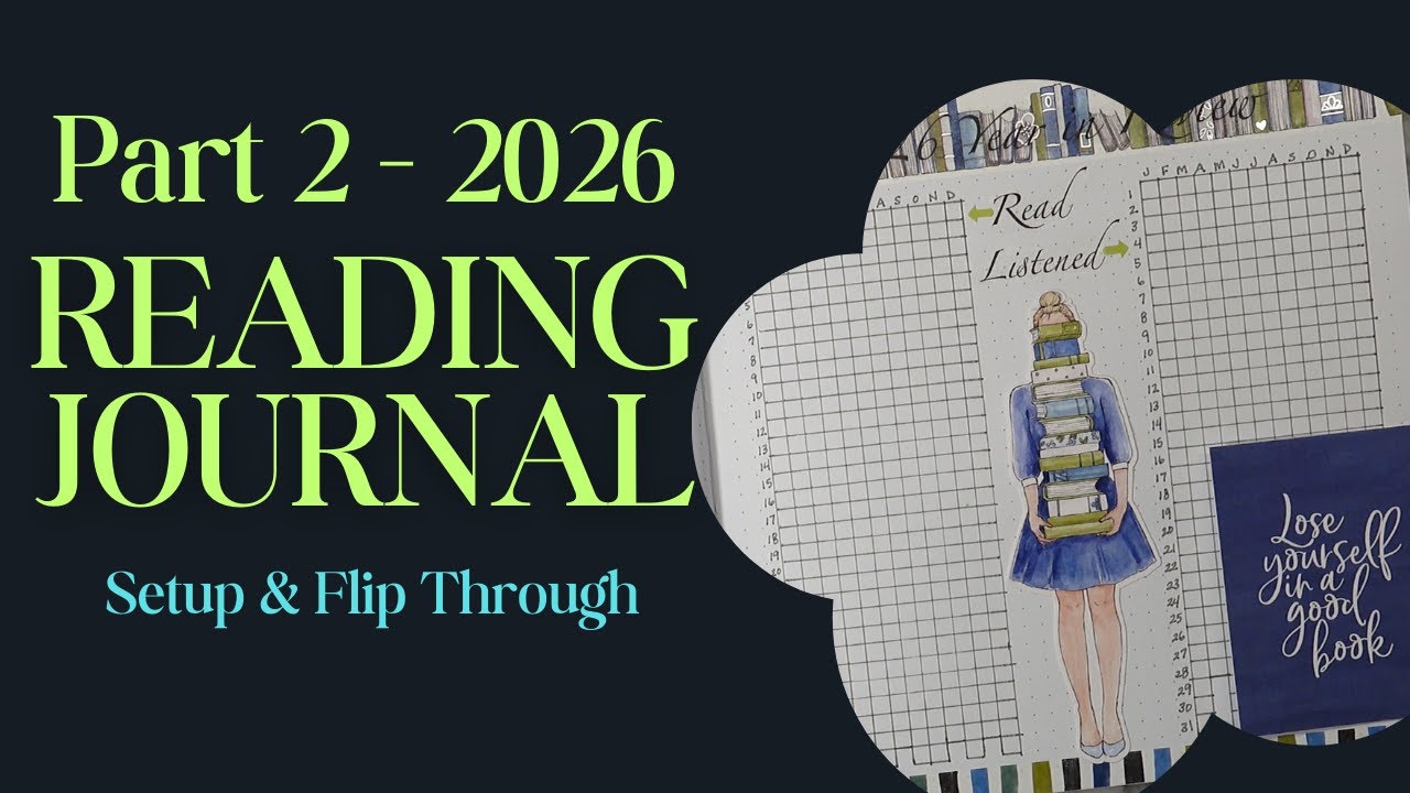2026 Reading Journal Setup (Part 2) | Annual Tracker, DNF Spread, January Planning, & Function Use