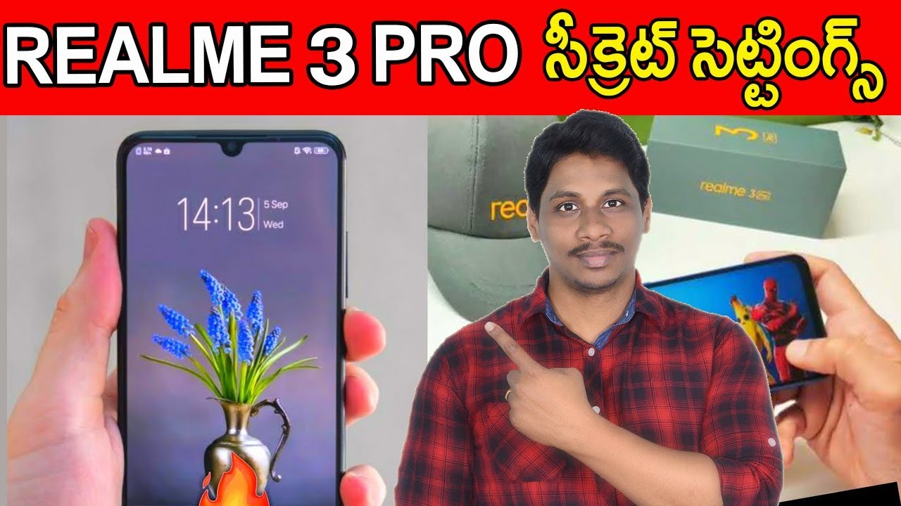 realme 3 pro mobile hidden settings telugu