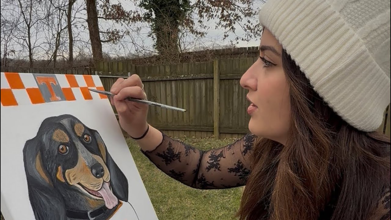 Painting Vlog🧡🏈