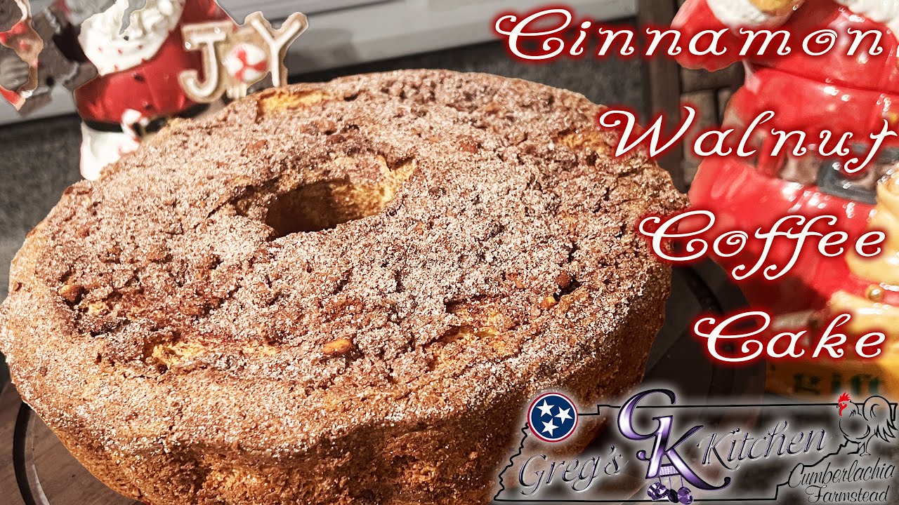 Cinnamon Swirl Walnut Coffee Cake