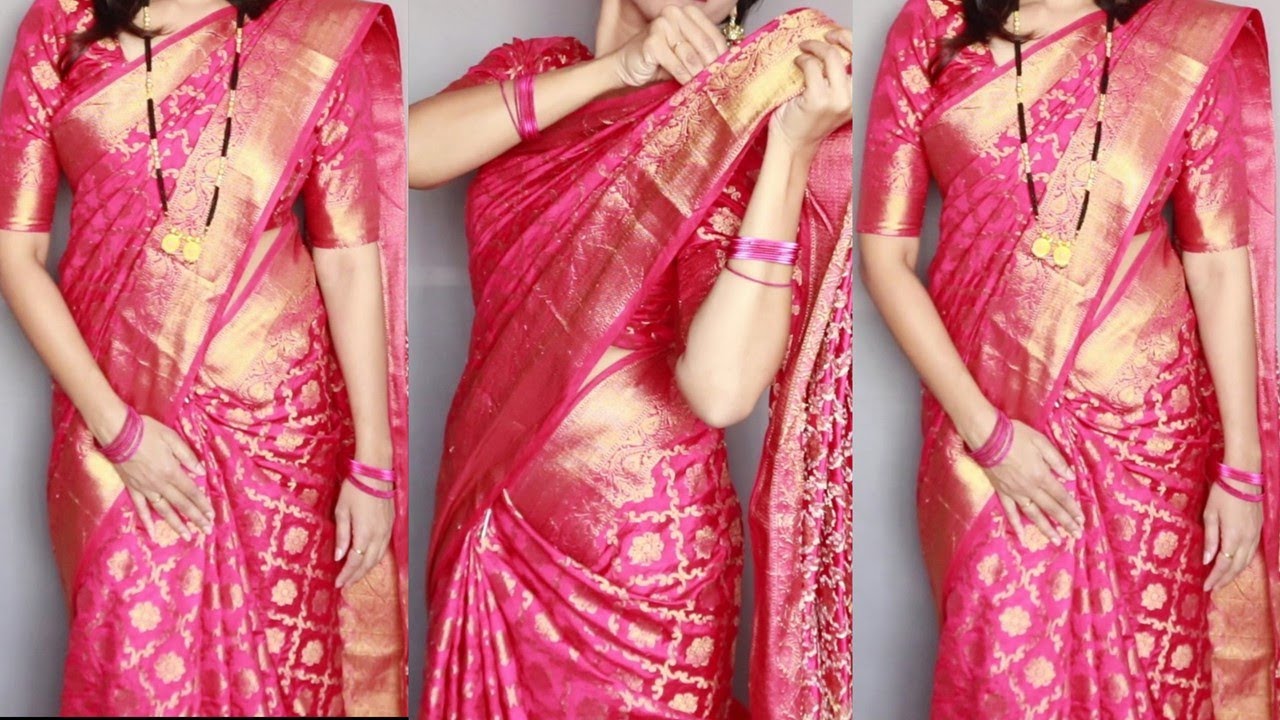 साडी कशी नेसावी How to wear saree perfectly  