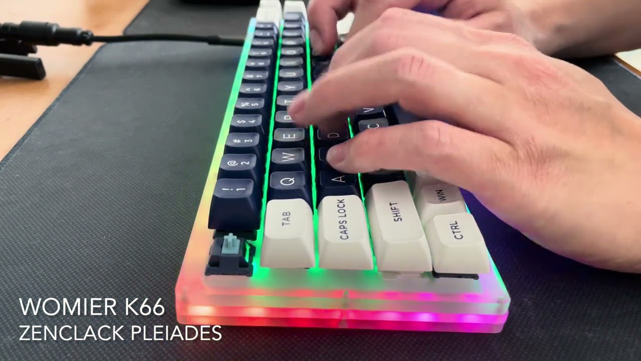 Zenclack Pleiades | K66 | Typing Sounds