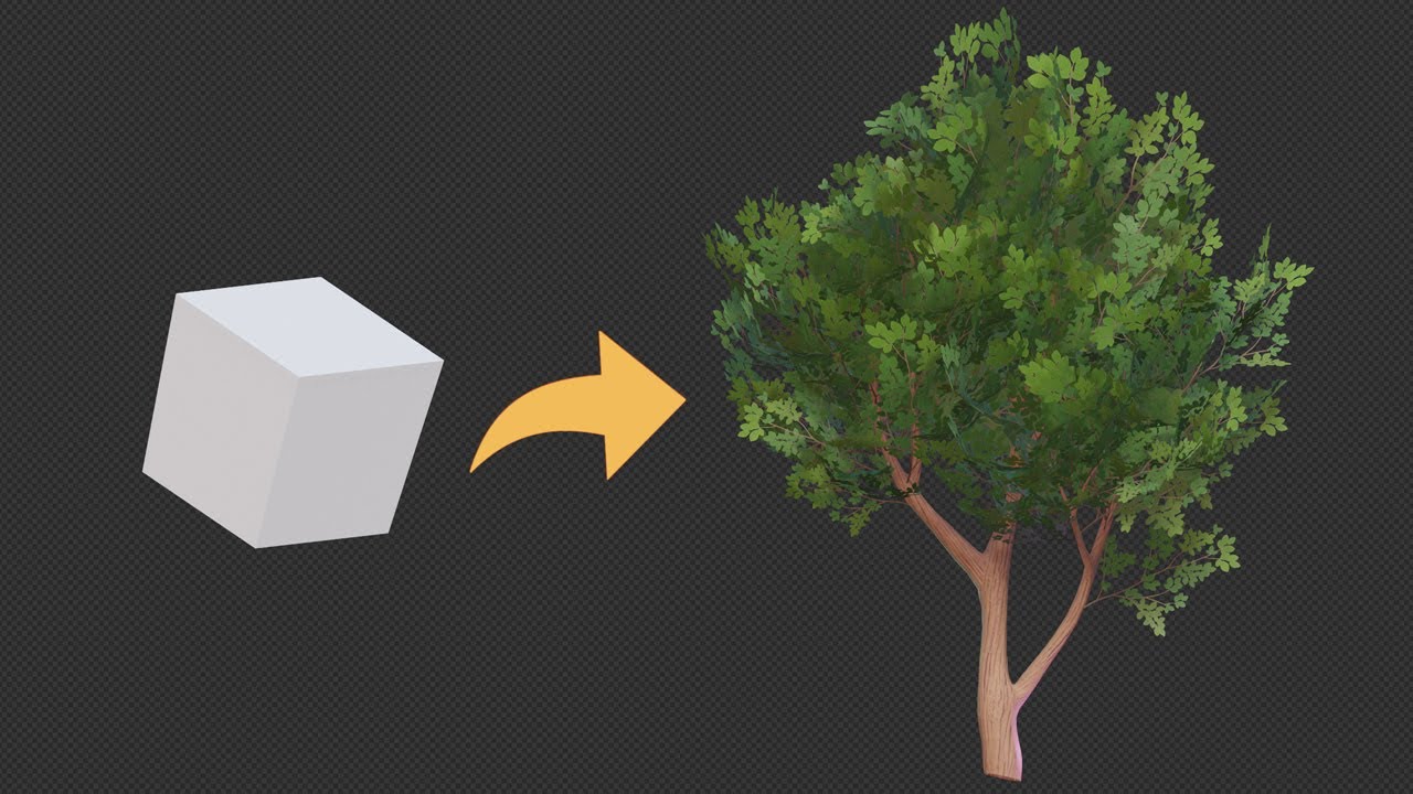 Modelagem de Arvore 3d Low poly no Blender - Tutorial Rápido em 4 minutos