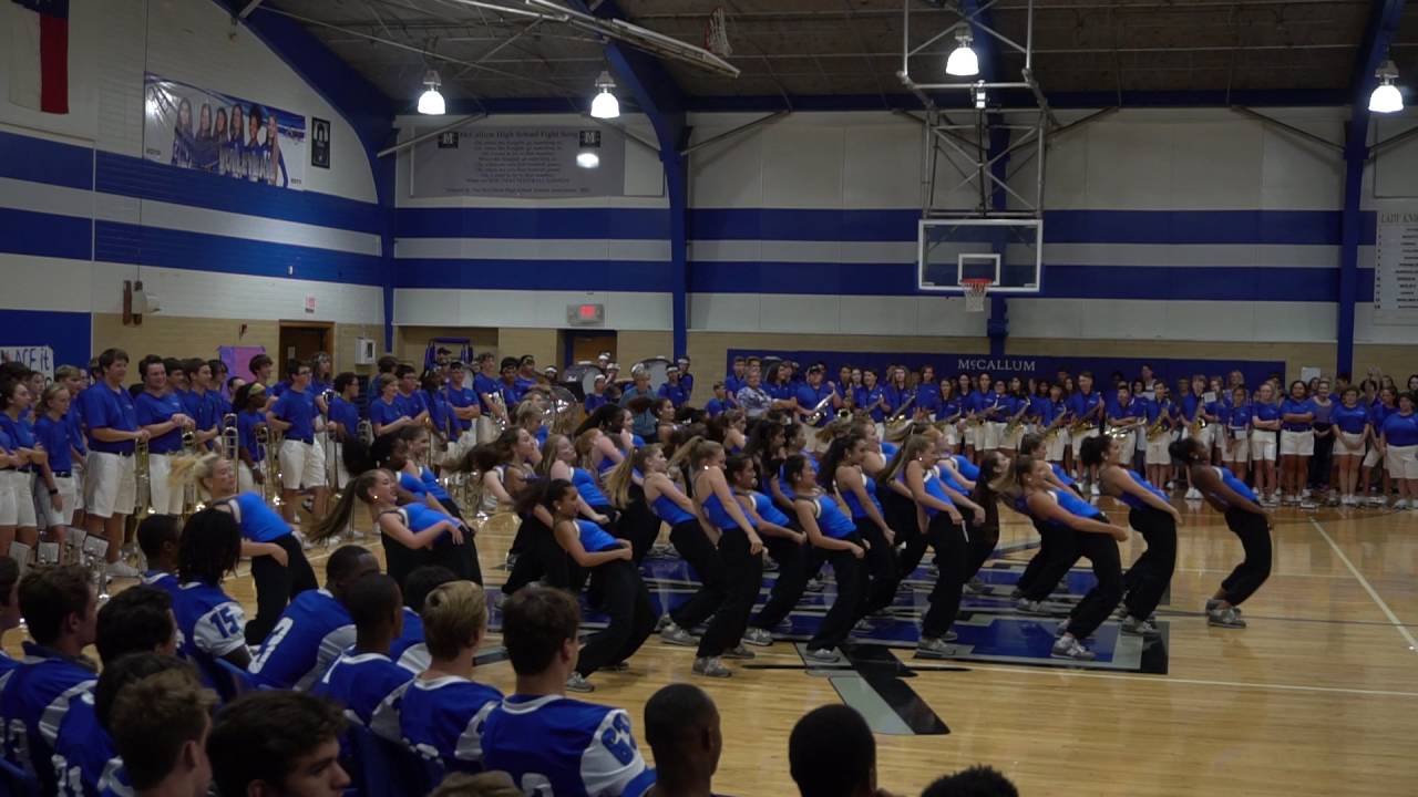 Blue Brigade performs at Taco Shack Bowl pep rally