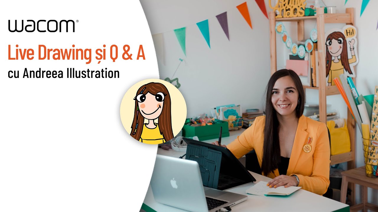 Live Drawing și Q&A cu Andreea Illustration
